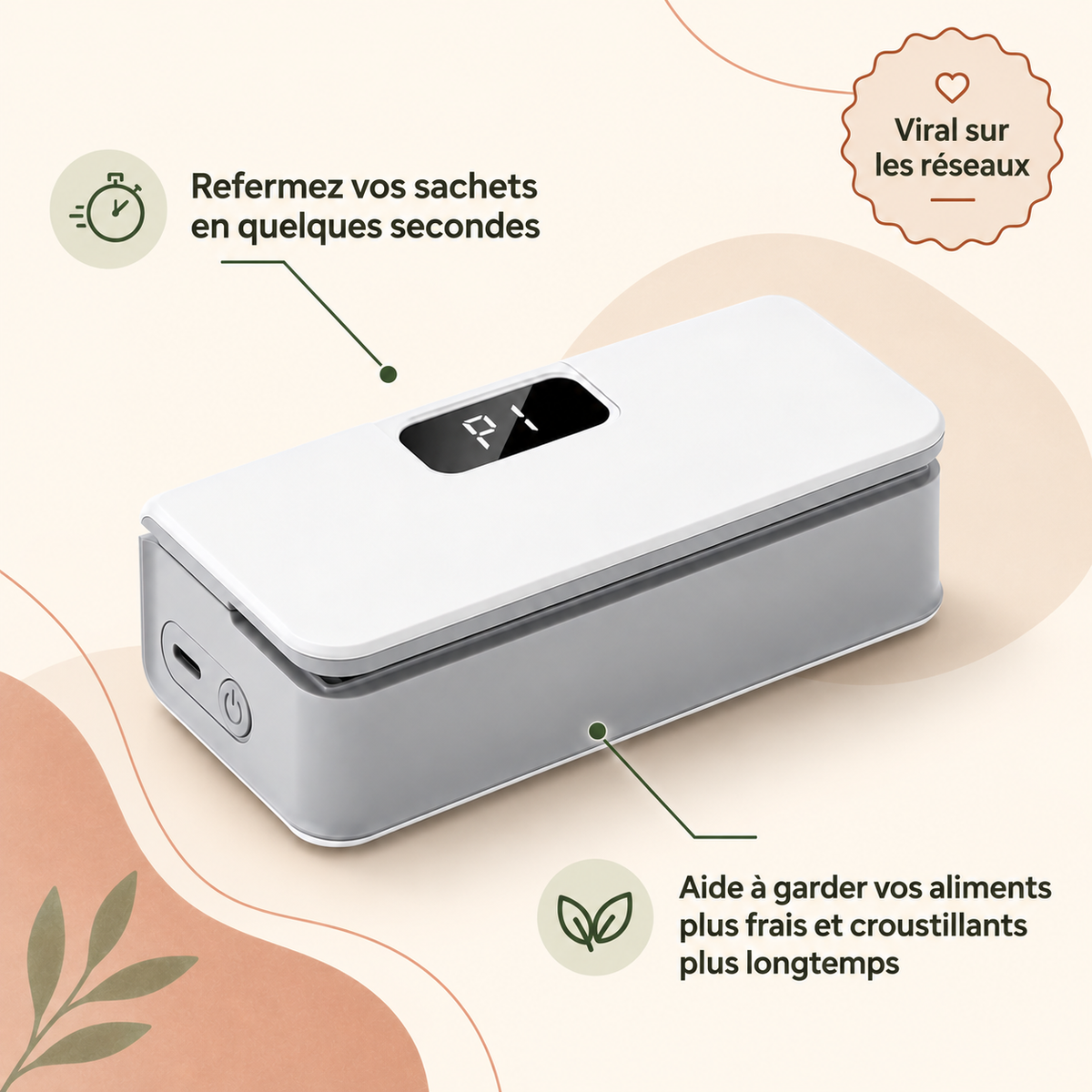 ZIPALIA® - Mini scelleuse de sachets 2-en-1