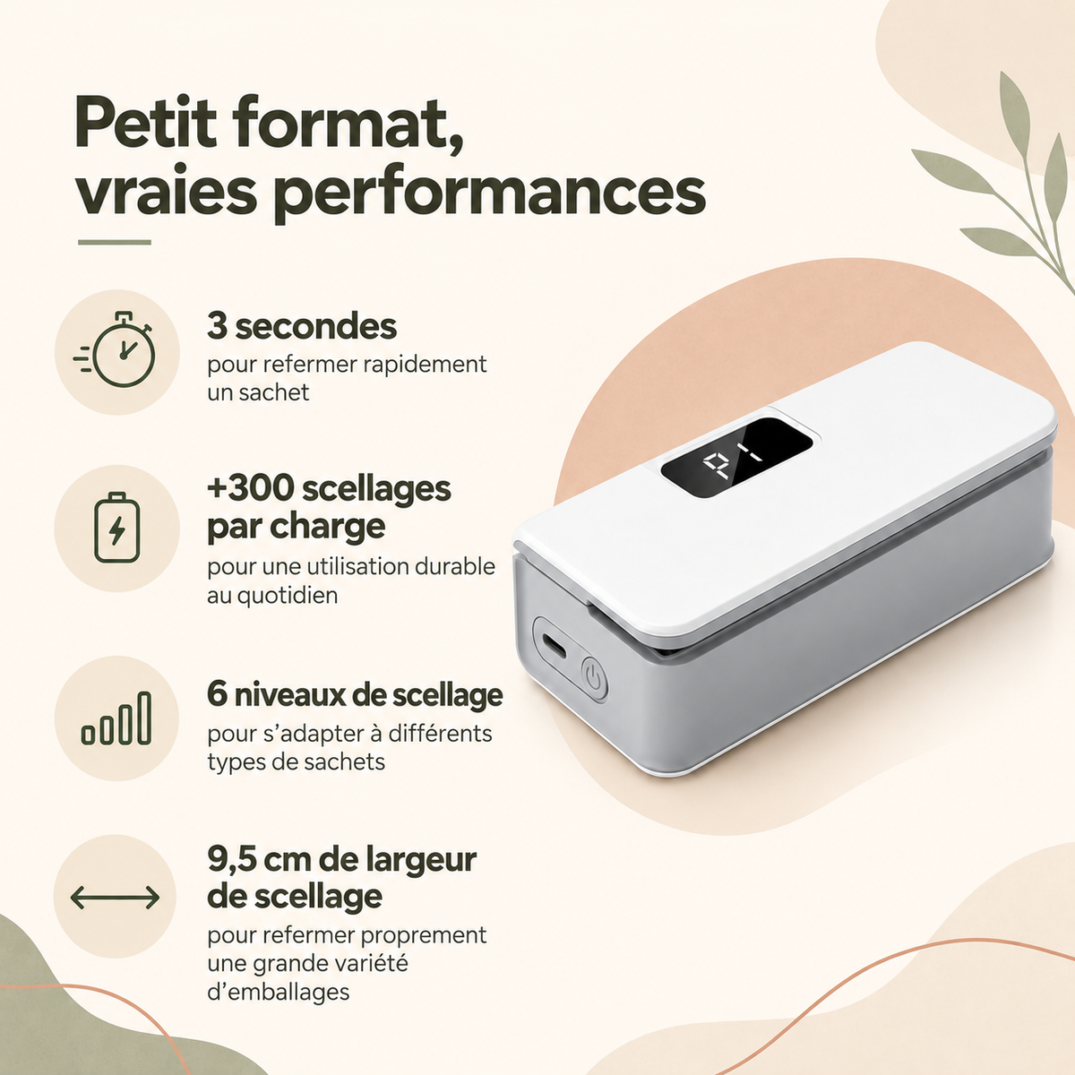 ZIPALIA® - Mini scelleuse de sachets 2-en-1