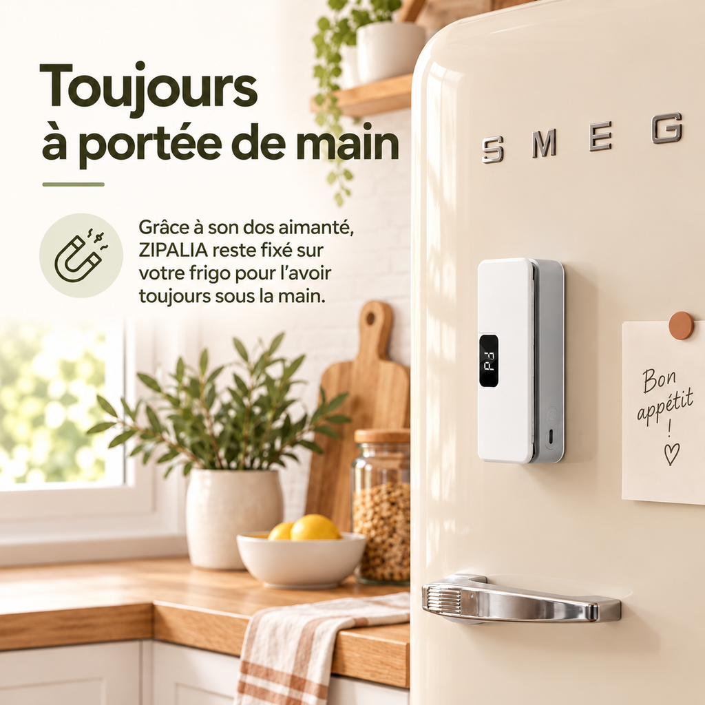 ZIPALIA® - Mini scelleuse de sachets 2-en-1