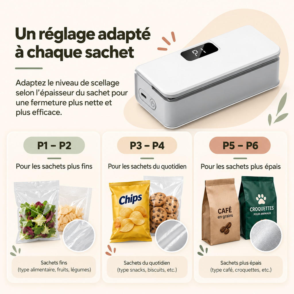 ZIPALIA® - Mini scelleuse de sachets 2-en-1